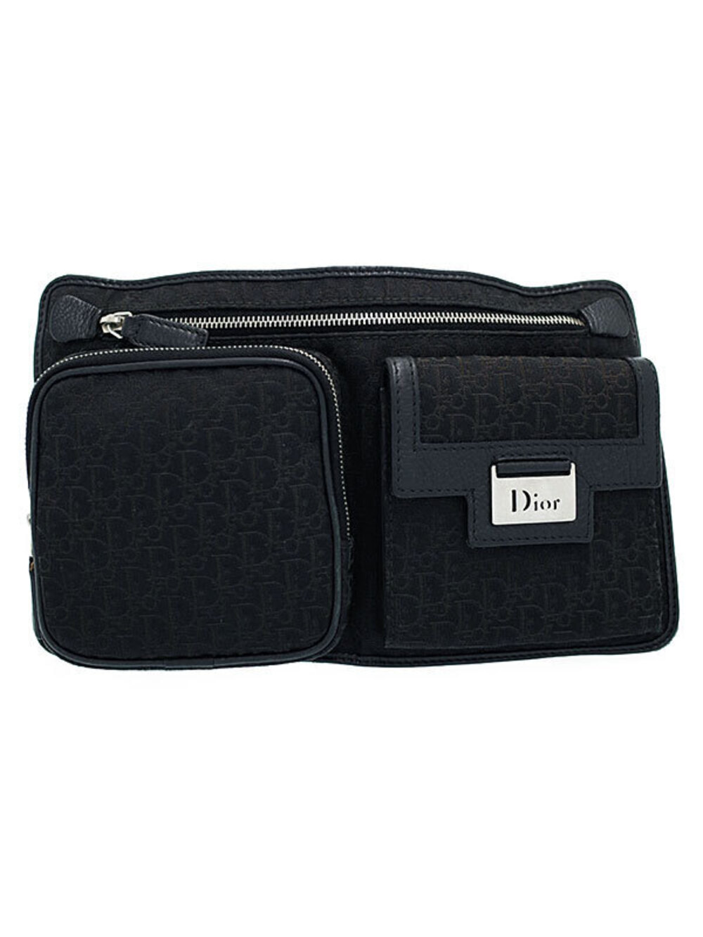 Christian Dior Trotter Waist Pouch Clutch Body Bag